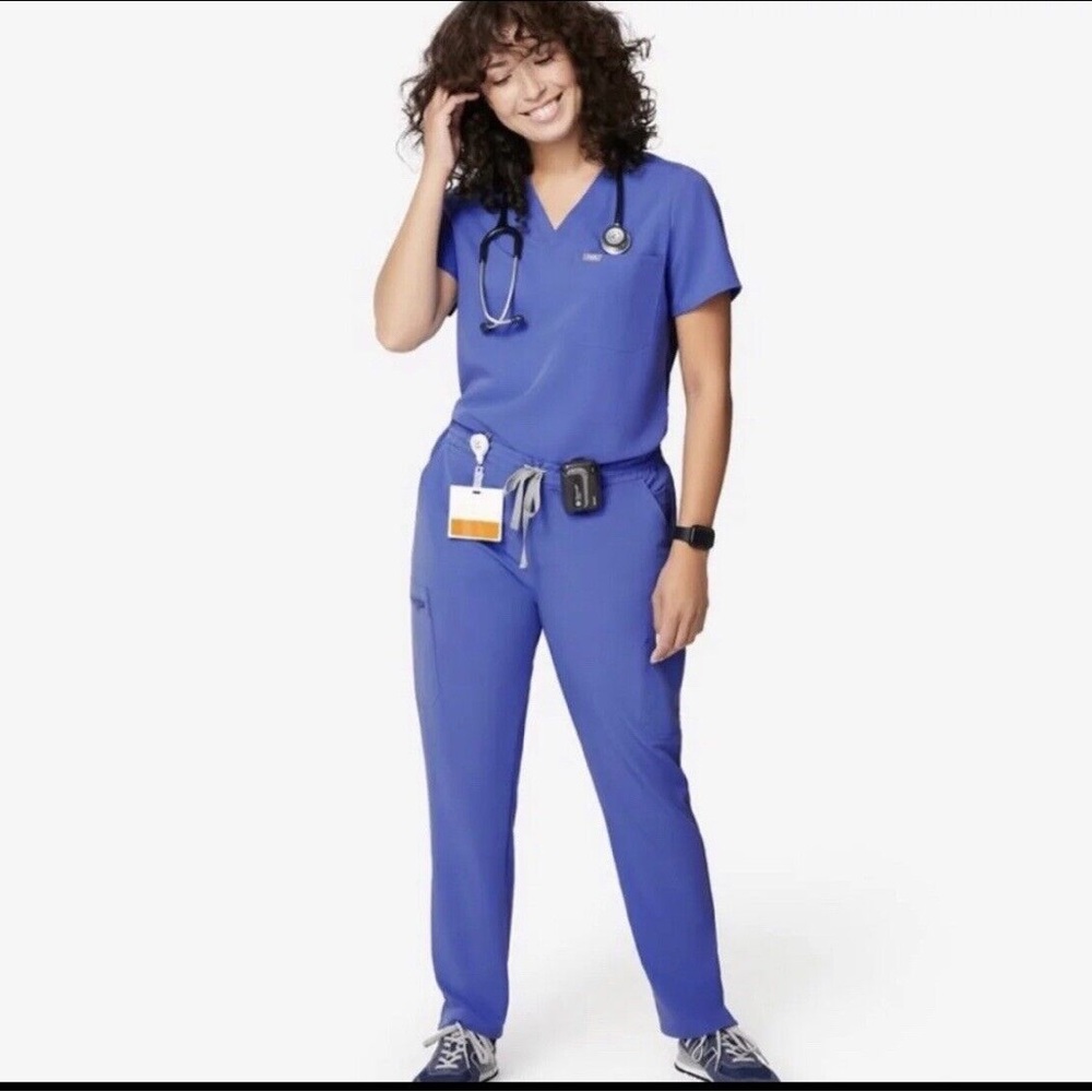 Figs Scrub Set in RARE LIMITED EDITION DENIM in XS / XSP